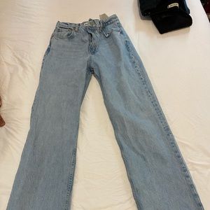 Zara straight light wash jeans